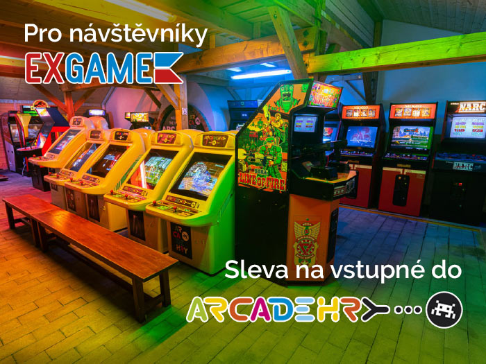 Pro návštěvníky Exgame sleva do muzea Arcadehry